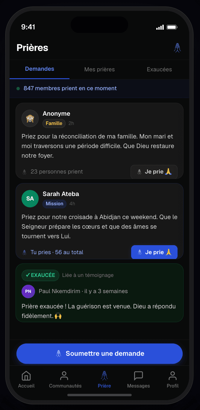 Mur de prière CMCI Connect